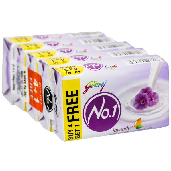 Godrej No. 1 Lavender 4+1 Free