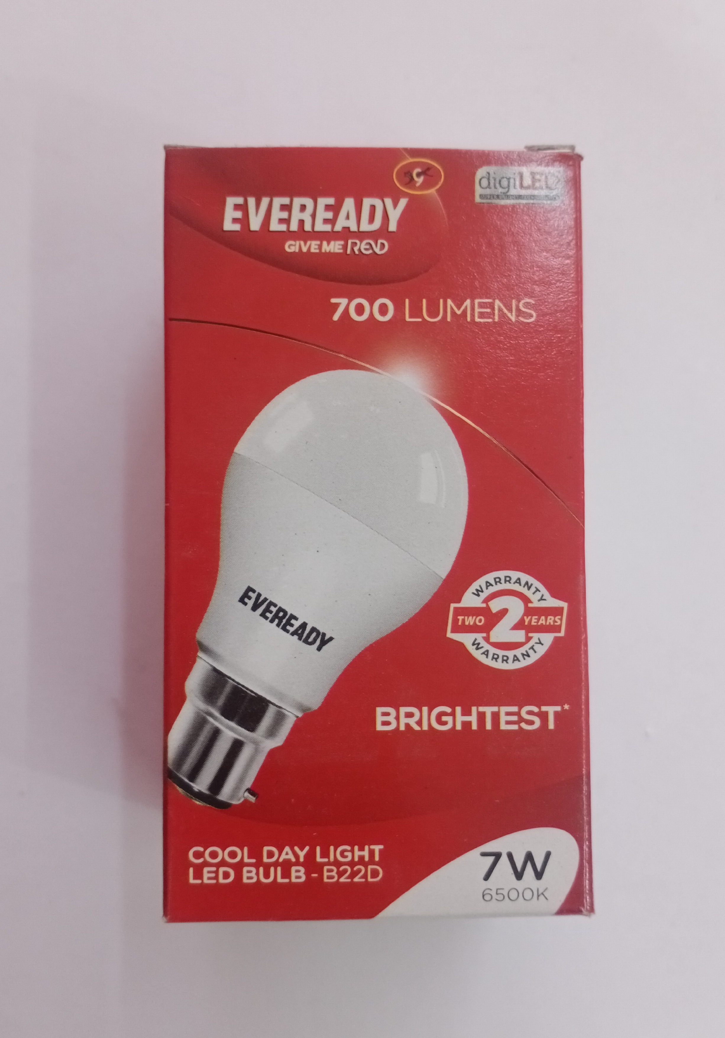 Eveready give red brightest